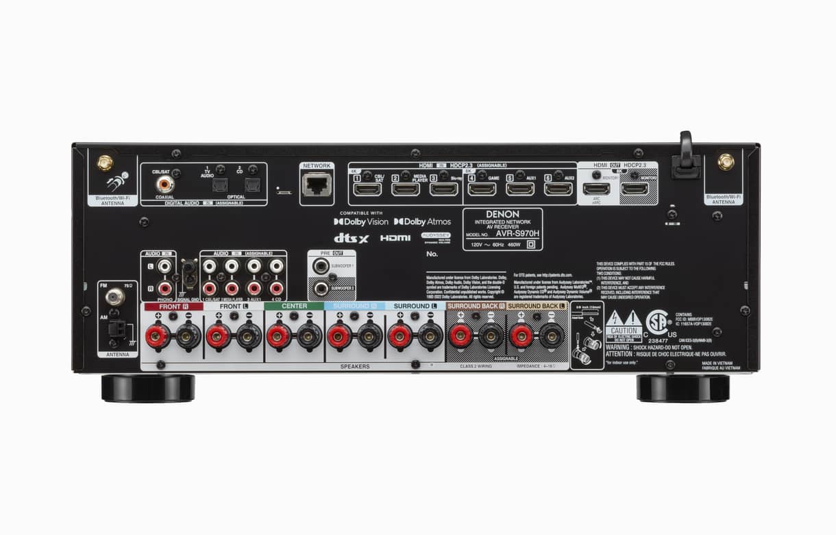Denon AVR-S970H - 8K Ultra HD 7.2 Channel AV Receiver with HEOS® Built-in